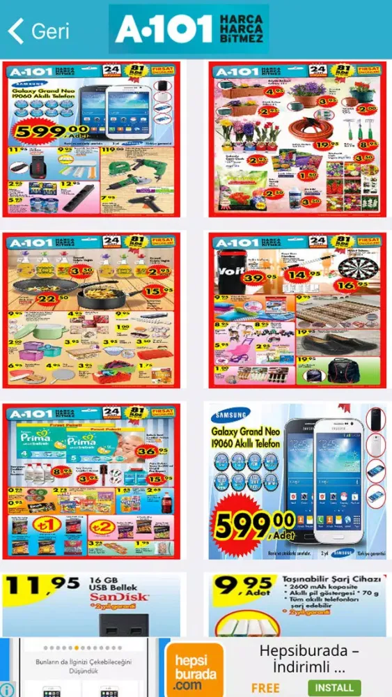 A101 Aktüel Ürünler سکرین شاٹس