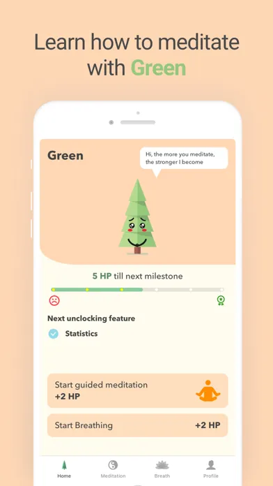 Screenshot di Green — Focus & Meditate