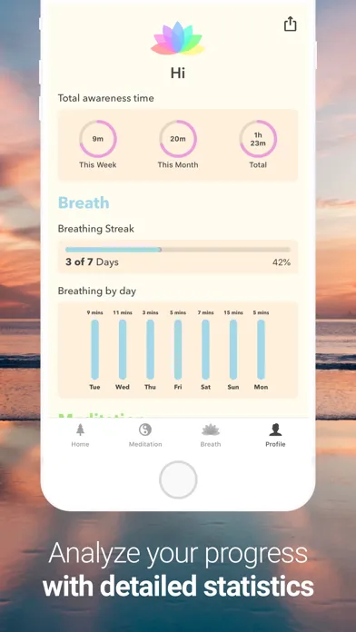 Screenshot di Green — Focus & Meditate