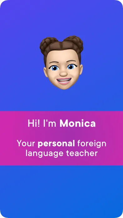 Zrzuty ekranu Monica: Learn English