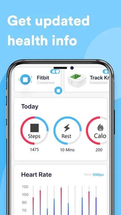Screenshot di MiHealth Monitoring