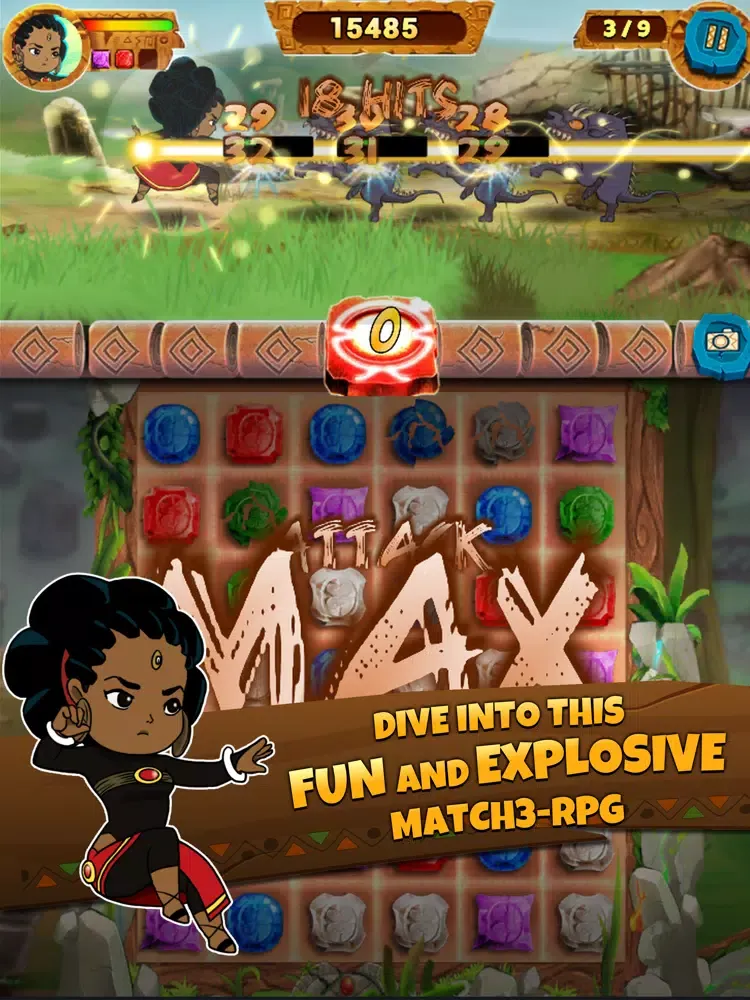 Aurion KGF - Match3 RPG iPad  স্ক্রিনশট