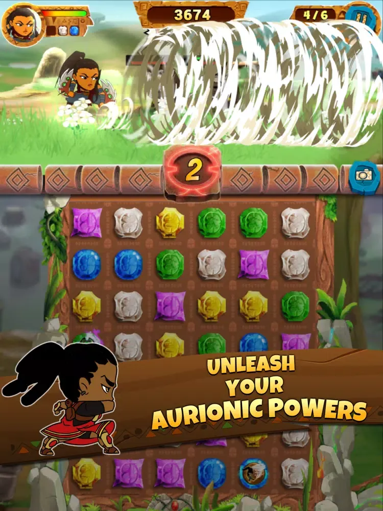 Aurion KGF - Match3 RPG iPad  স্ক্রিনশট