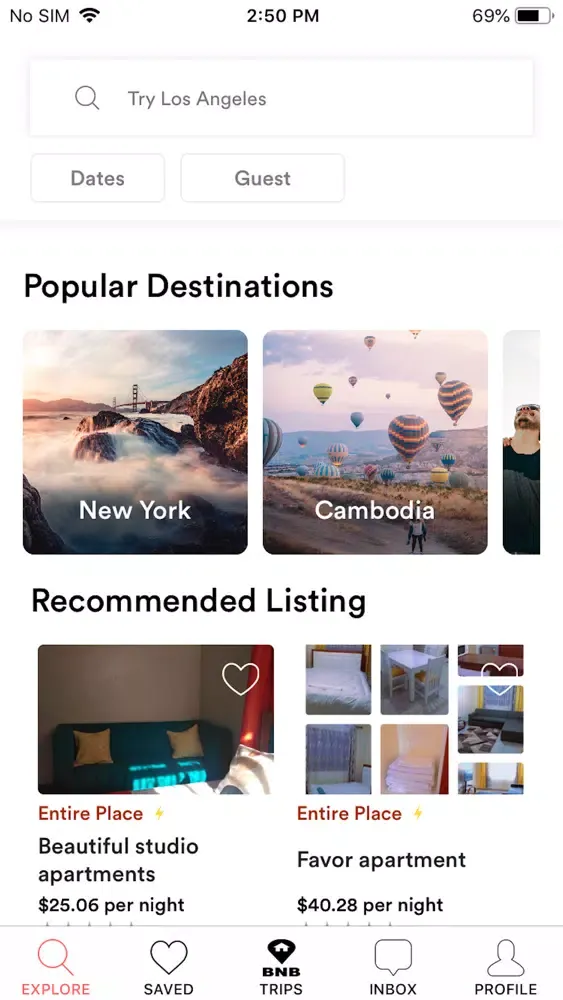 HomeNaway BnB Screenshots