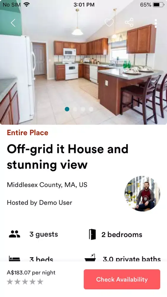 HomeNaway BnB Screenshots