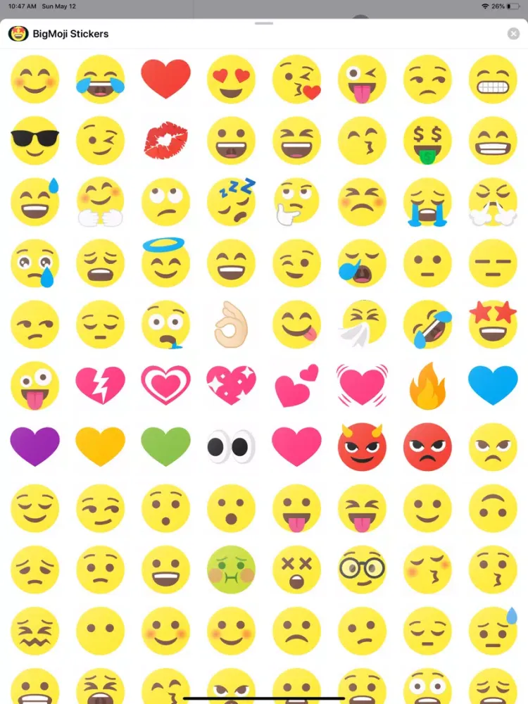 BigMoji 180+ Emoji Stickers iPad  Screenshots