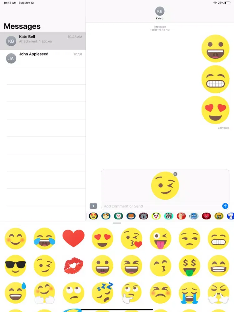 BigMoji 180+ Emoji Stickers iPad  Screenshots