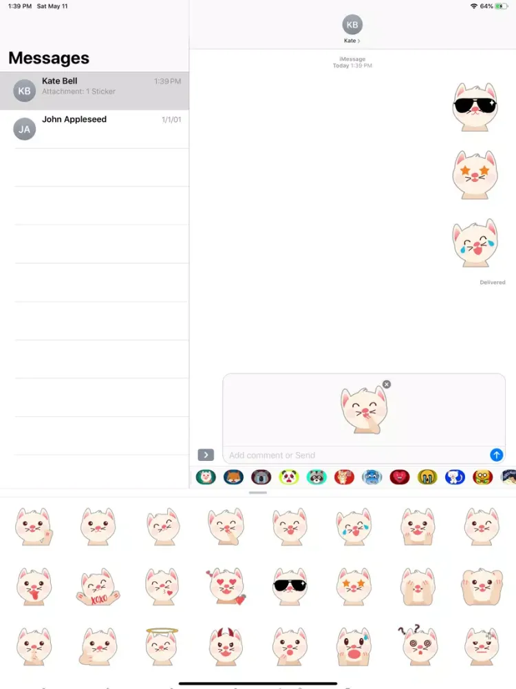 Скриншоты Can me if you Stickers iPad 