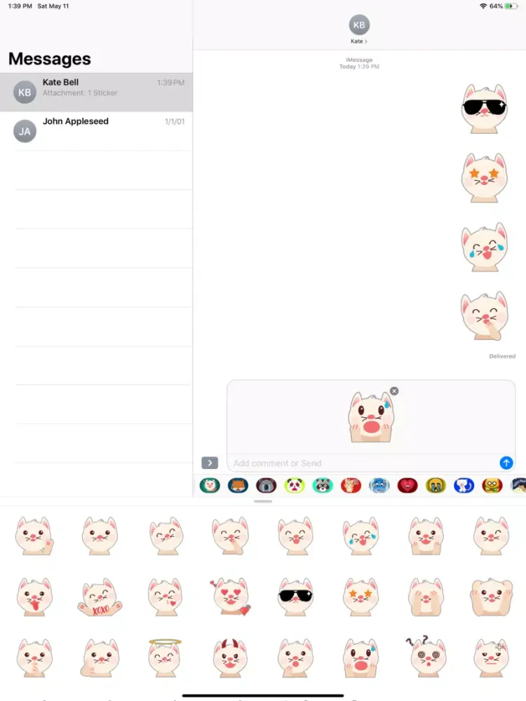 Скриншоты Can me if you Stickers iPad 