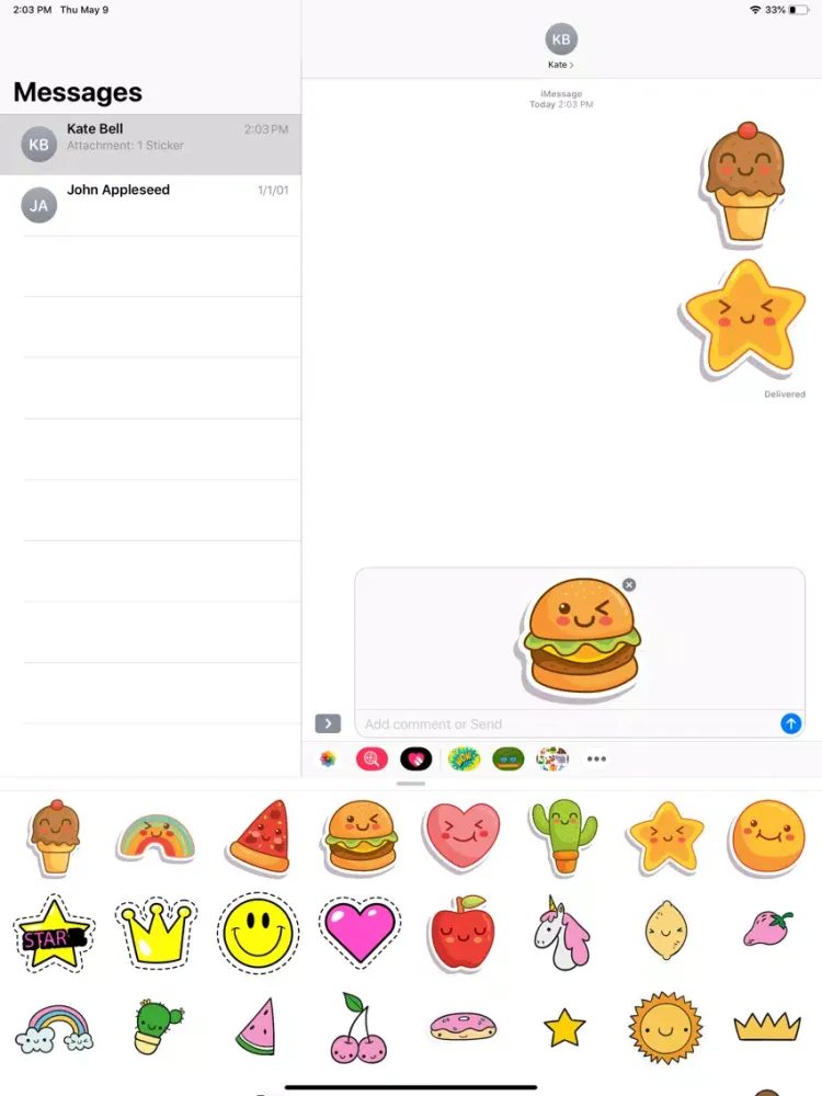 Daily Usable Stickers iPad  سکرین شاٹس
