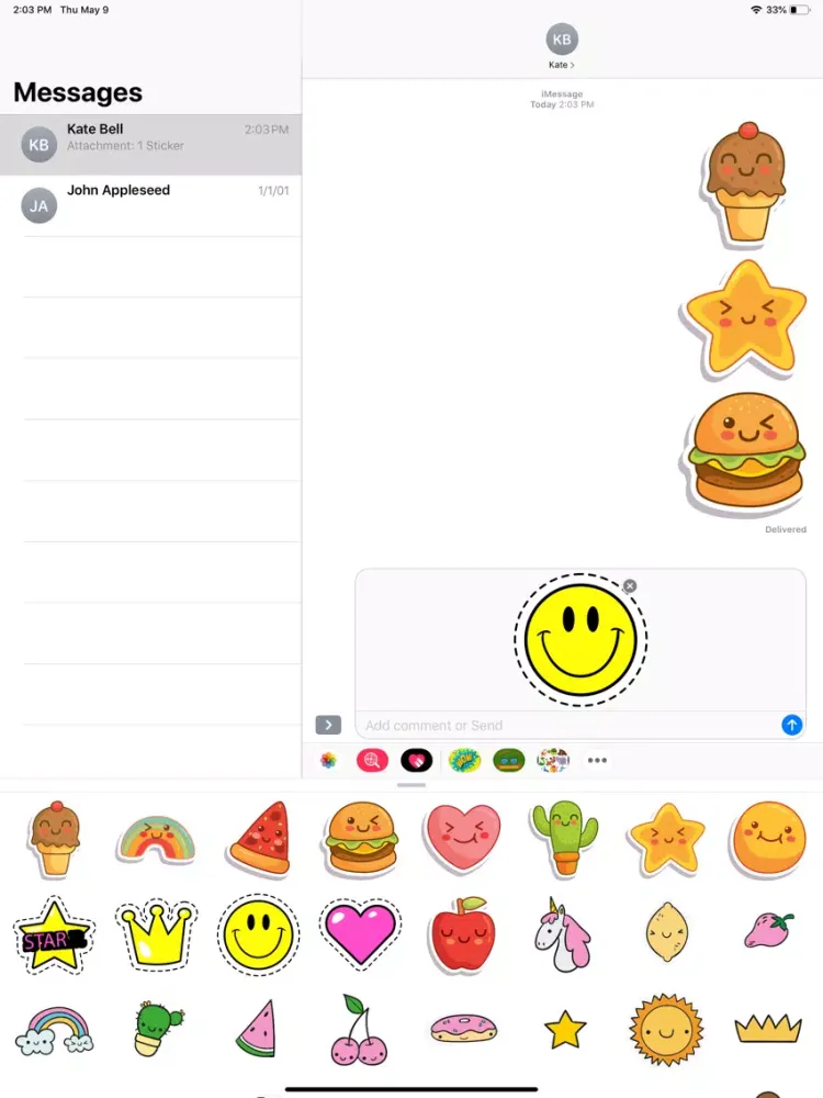 Daily Usable Stickers iPad  سکرین شاٹس