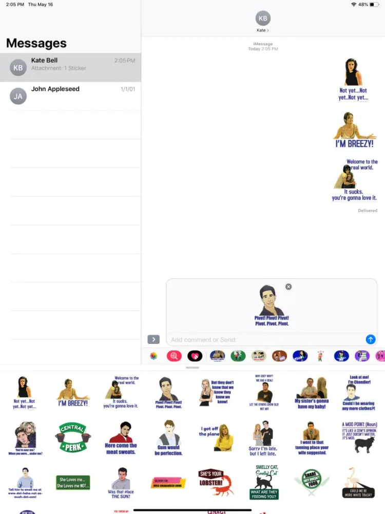 Close Friends Stickers iPad  スクリーンショット