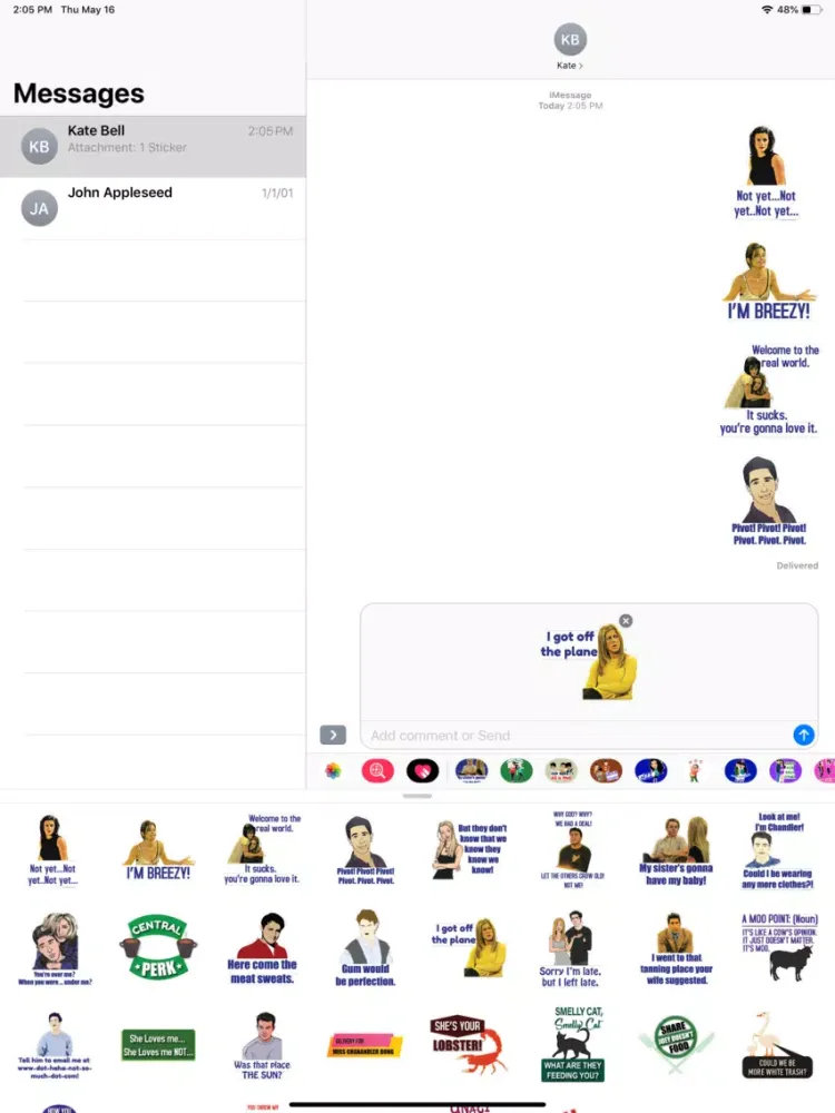 Close Friends Stickers iPad  スクリーンショット