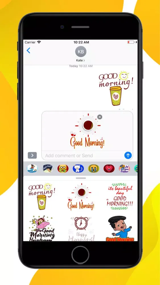 Good Morning Fresh Stickers 스크린샷