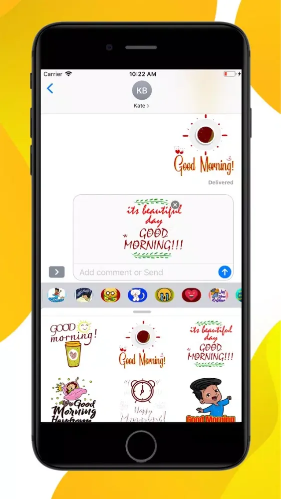 Good Morning Fresh Stickers 스크린샷