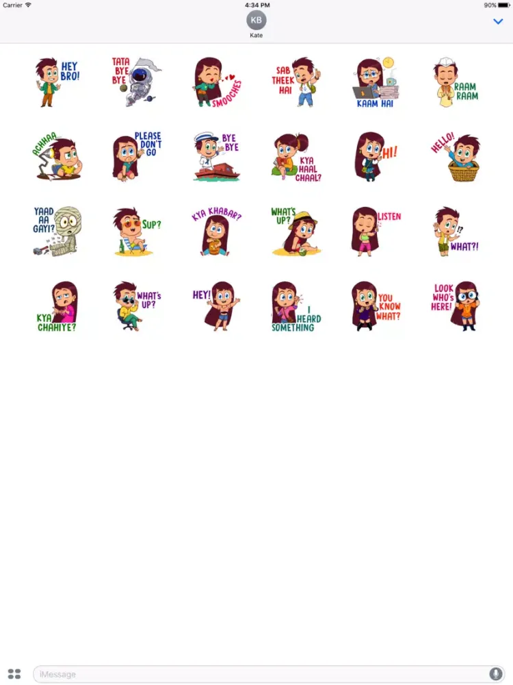 Hello Ok Bye Sticker iPad  سکرین شاٹس