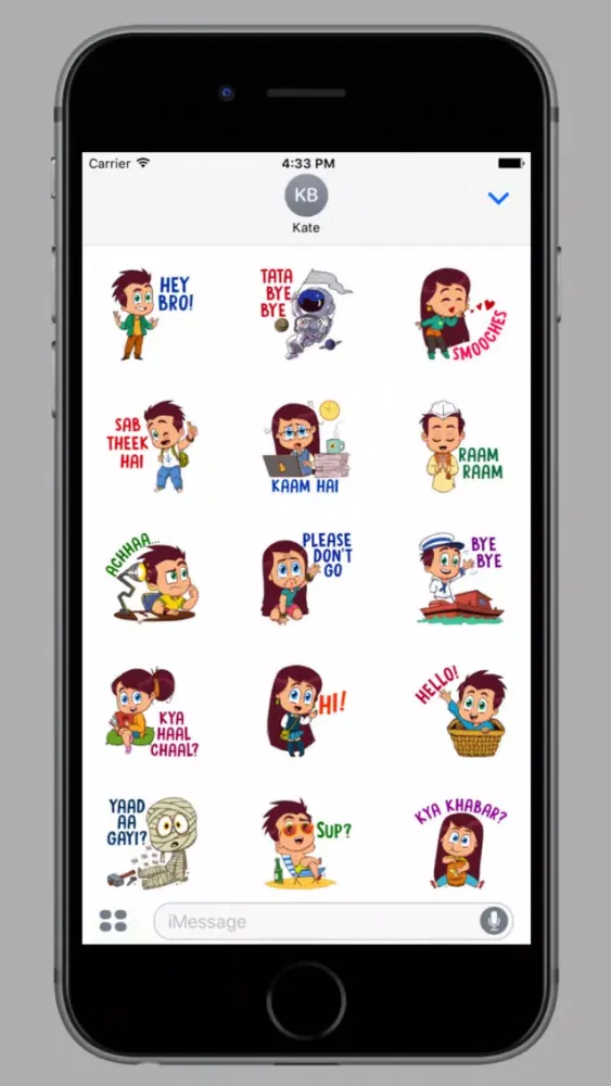 Hello Ok Bye Sticker سکرین شاٹس