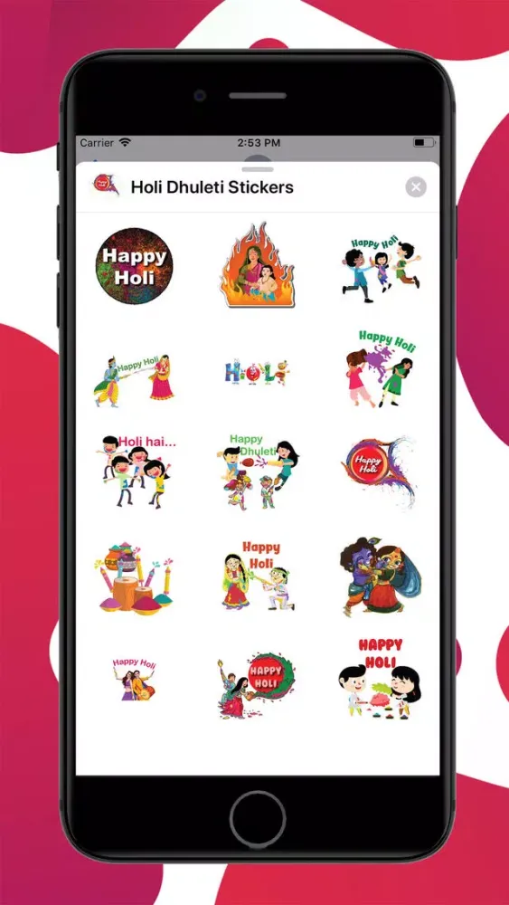 Capturas de pantalla de Holi Dhuleti Stickers
