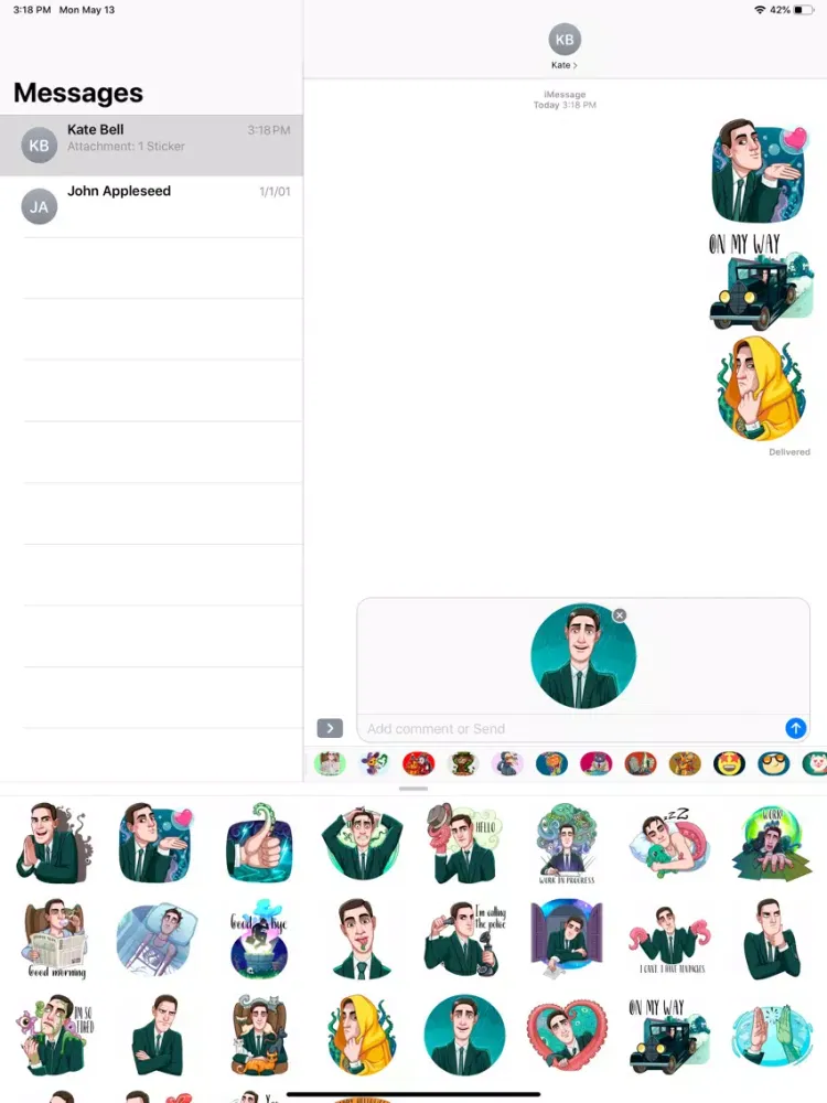 Capturas de tela do HP Lovecraft Halloween Sticker iPad 
