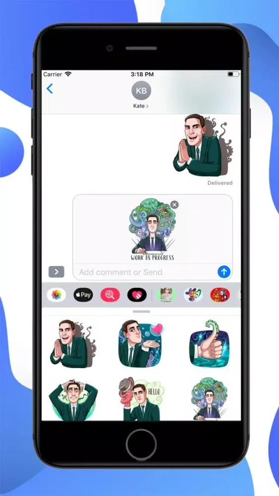 Capturas de tela do HP Lovecraft Halloween Sticker