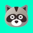 Raccoon Cartoon Stickers