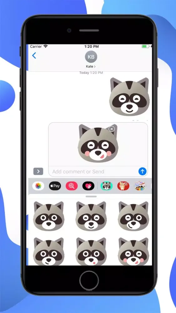 تصاویر Raccoon Cartoon Stickers