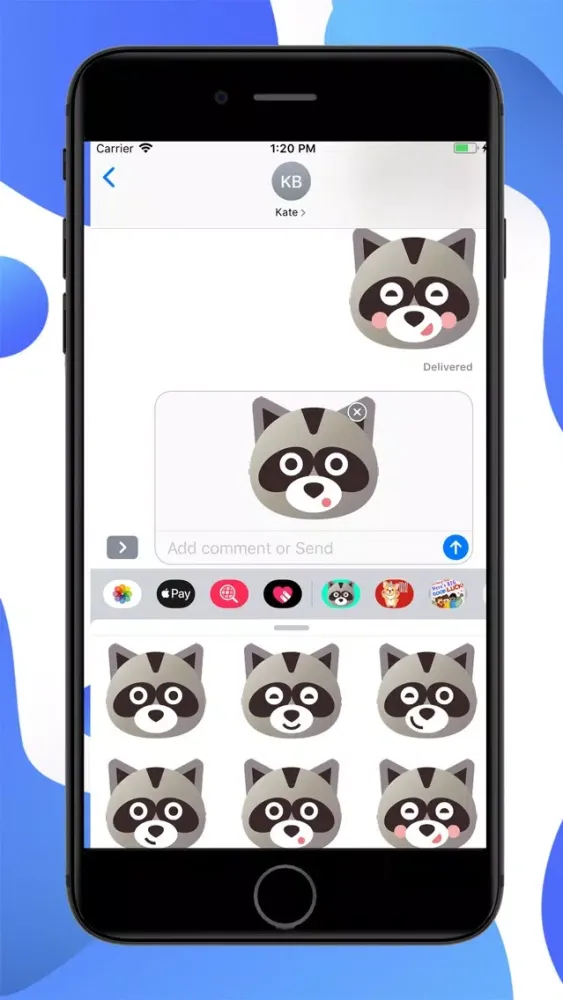 تصاویر Raccoon Cartoon Stickers