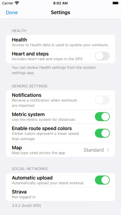 GPX Workout應用截圖