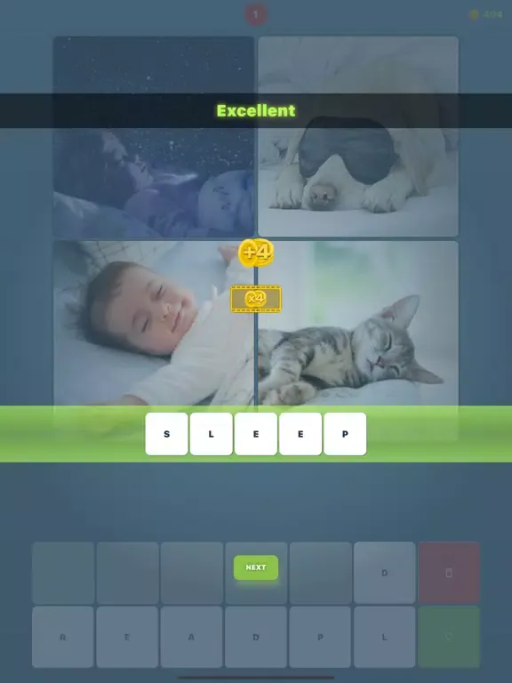 4 pics 1 sense iPad  Screenshots