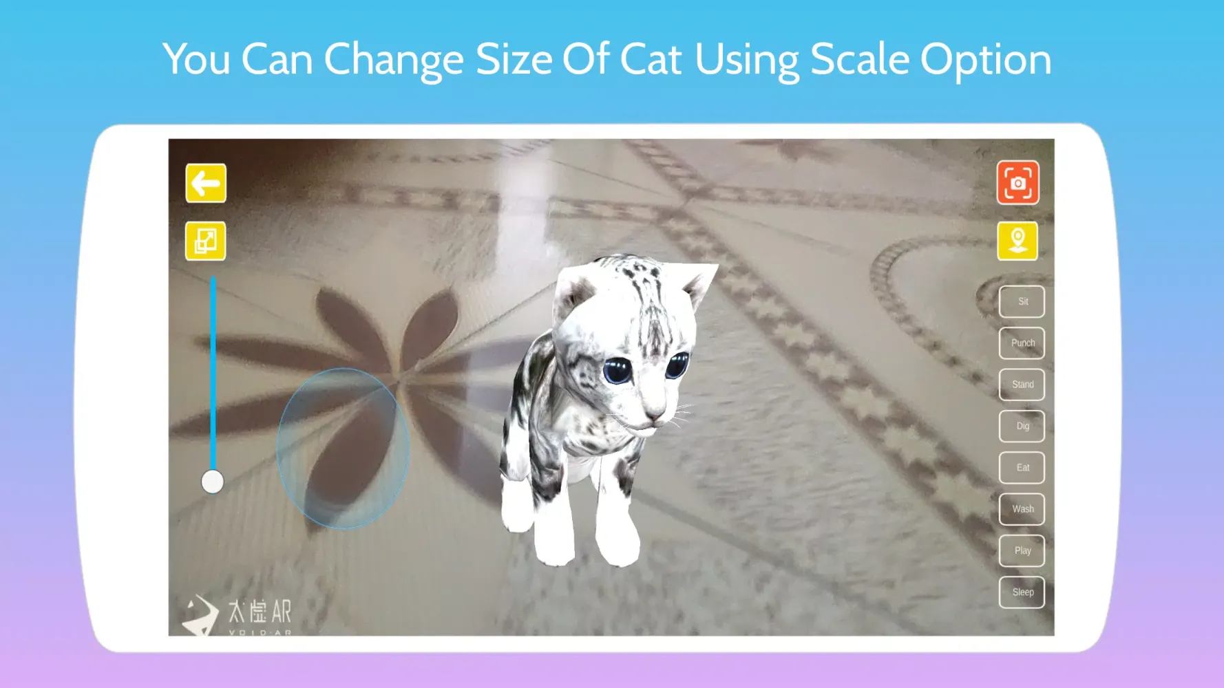 Tangkapan layar Cute Cat Ar