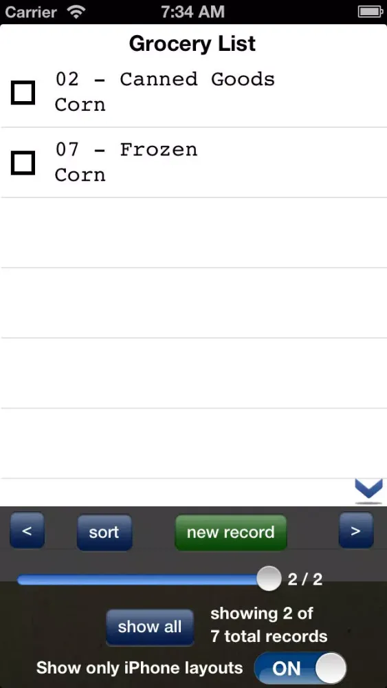 صور Filing Cabinet Free for iPhone - mobile database