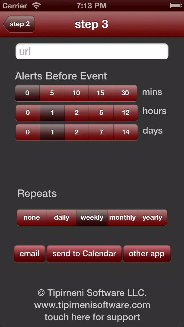 ภาพหน้าจอของ event scheduler free - ics file maker