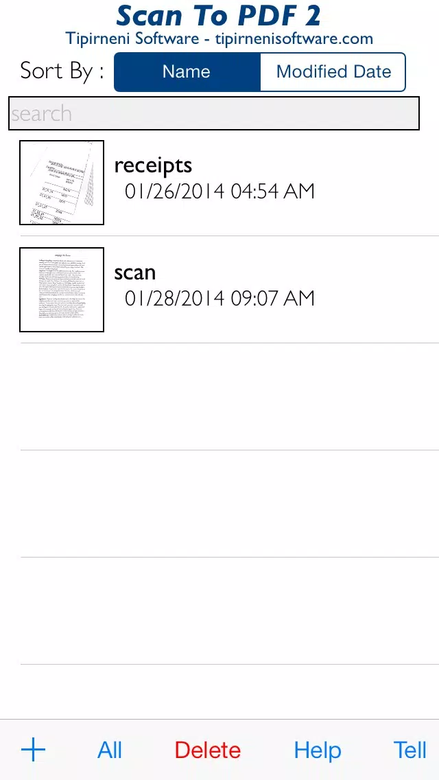 Screenshot di Scan To PDF 2 Free