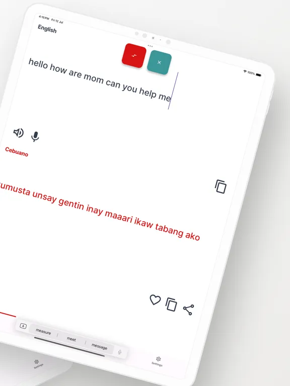 Скриншоты Cebuano-English Translator iPad 