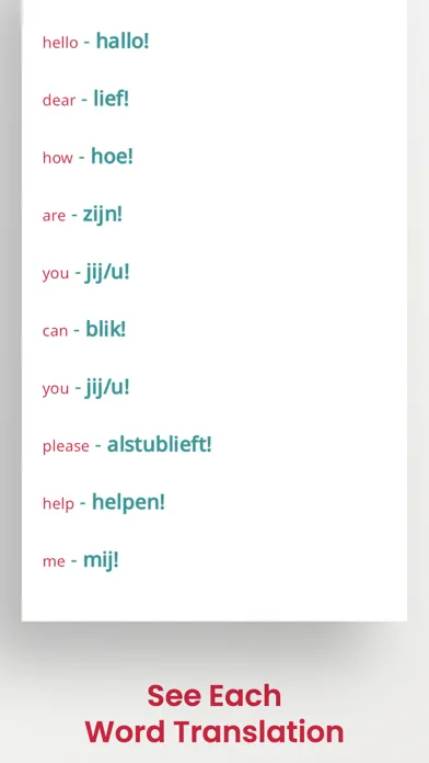 Capturas de pantalla de Dutch-English Translator Words