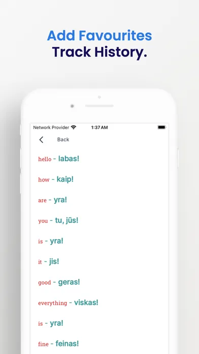 Tangkapan layar Lithuanian-English Translator