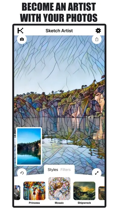 Photo Effects - Sketch Artist سکرین شاٹس