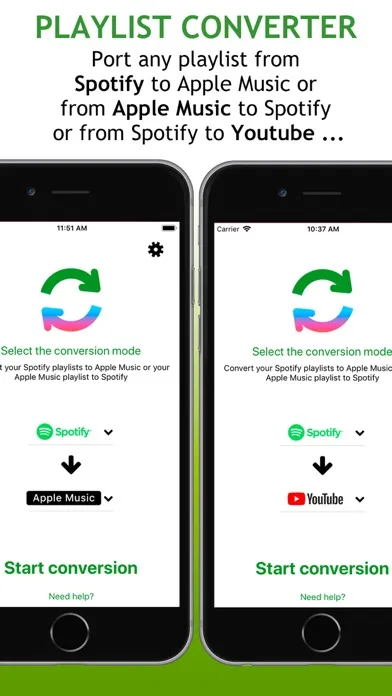 ภาพหน้าจอของ Playlists Converter +