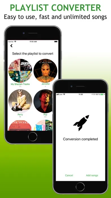 ภาพหน้าจอของ Playlists Converter +