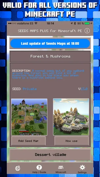 Seeds for Minecraft PE : Free Seeds Pocket Edition Screenshots