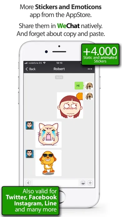 Capturas de pantalla de Stickers for WeChat