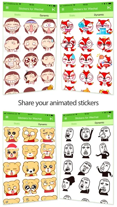 Capturas de pantalla de Stickers for WeChat