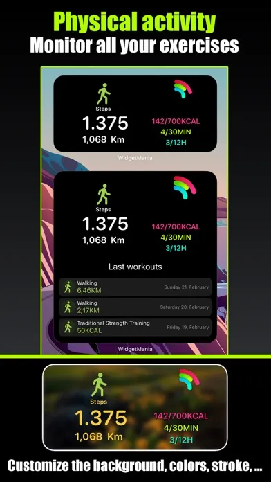 Widgetmania – Custom widgets Screenshots