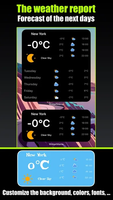 Widgetmania – Custom widgets Screenshots