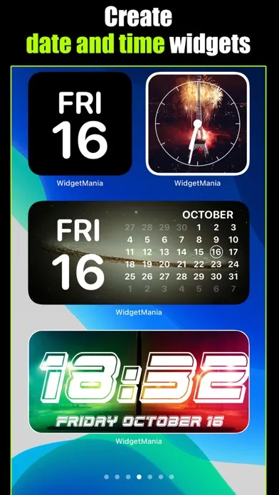 Widgetmania – Custom widgets Screenshots