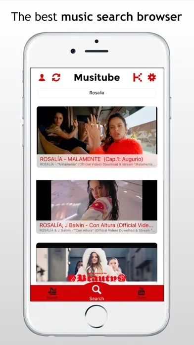 Tangkapan layar Music Player for Youtube PRO