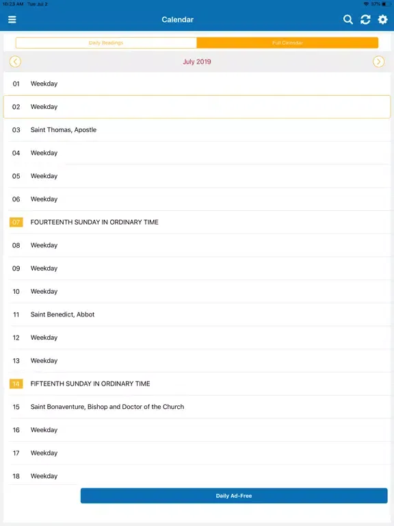 صور Liturgical Calendar & More iPad 