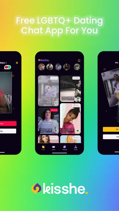 Kisshe - LGBT Dating & Chat Screenshots