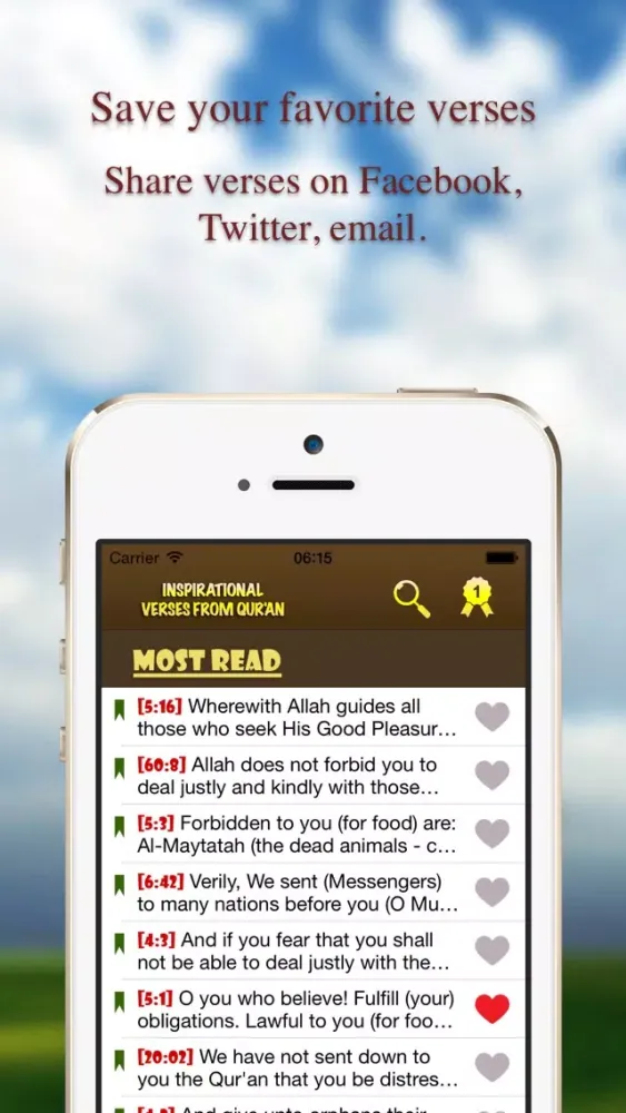 Inspirational Verses from Qur'an Screenshots