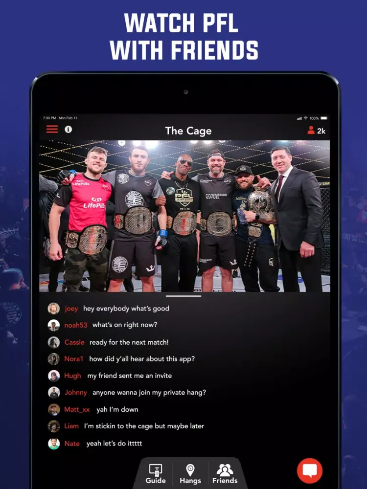 PFL Live: Official App iPad  سکرین شاٹس